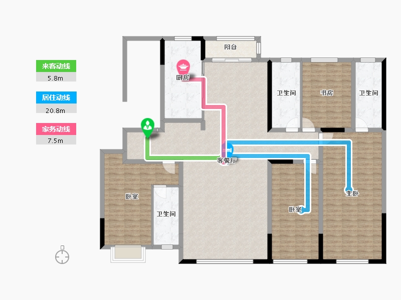 河北省-沧州市-正康开元一品-181.60-户型库-动静线