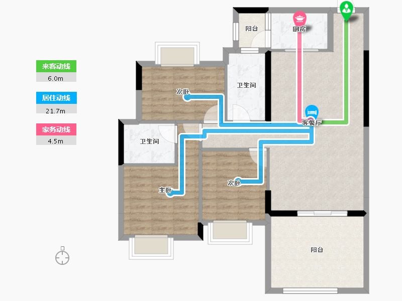 广东省-江门市-御凯名都-94.32-户型库-动静线