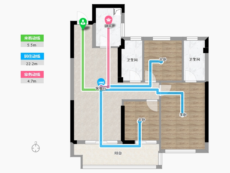 福建省-三明市-沙县品润凤麟台-79.32-户型库-动静线