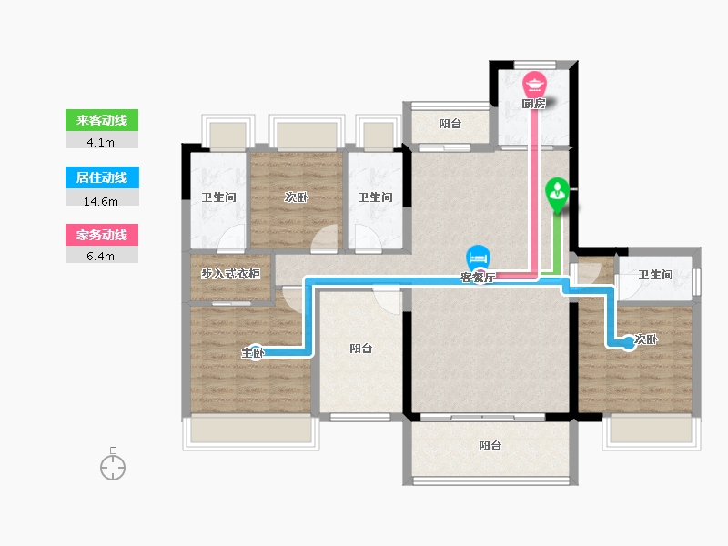 广东省-江门市-江门华发四季-109.48-户型库-动静线