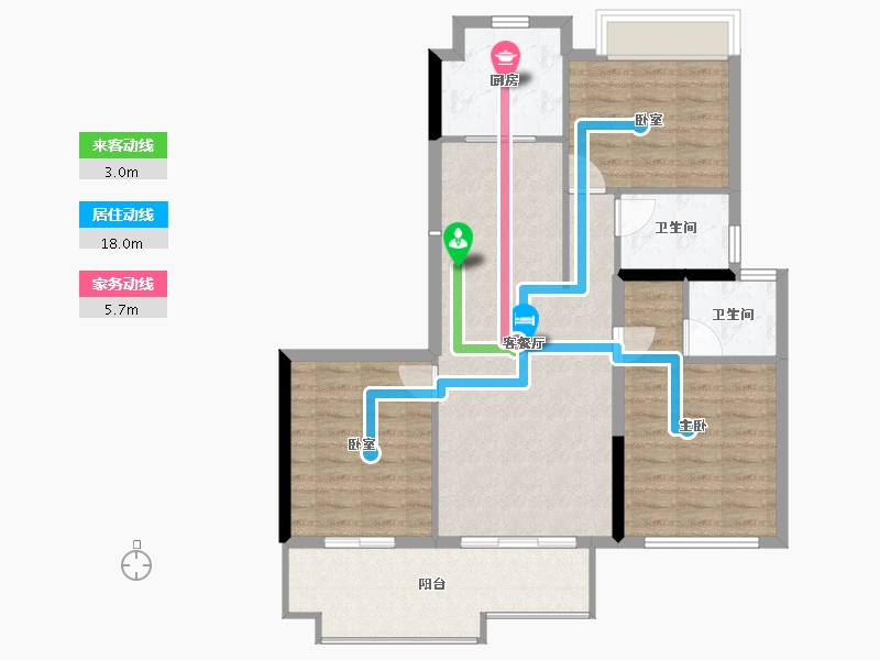 安徽省-阜阳市-东湖世纪城-90.06-户型库-动静线