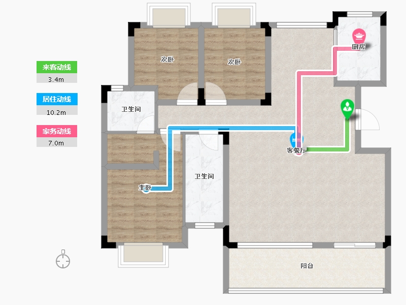 湖北省-宜昌市-交投十里春风-112.00-户型库-动静线