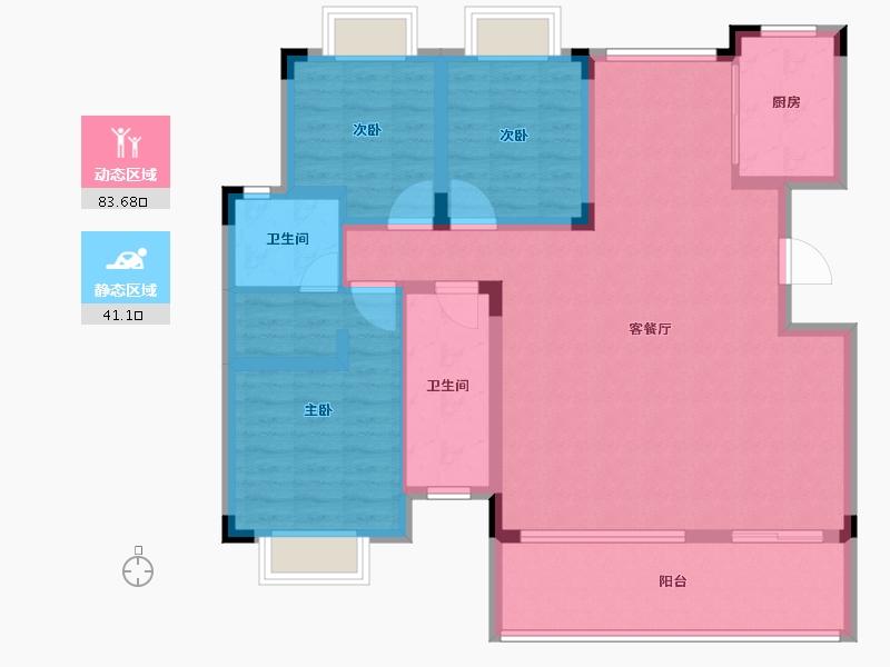 湖北省-宜昌市-交投十里春风-112.00-户型库-动静分区