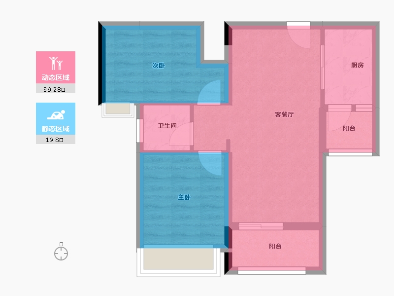 广东省-江门市-联合高峰汇-52.20-户型库-动静分区