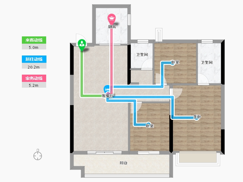 安徽省-阜阳市-石榴林语春晓-97.60-户型库-动静线