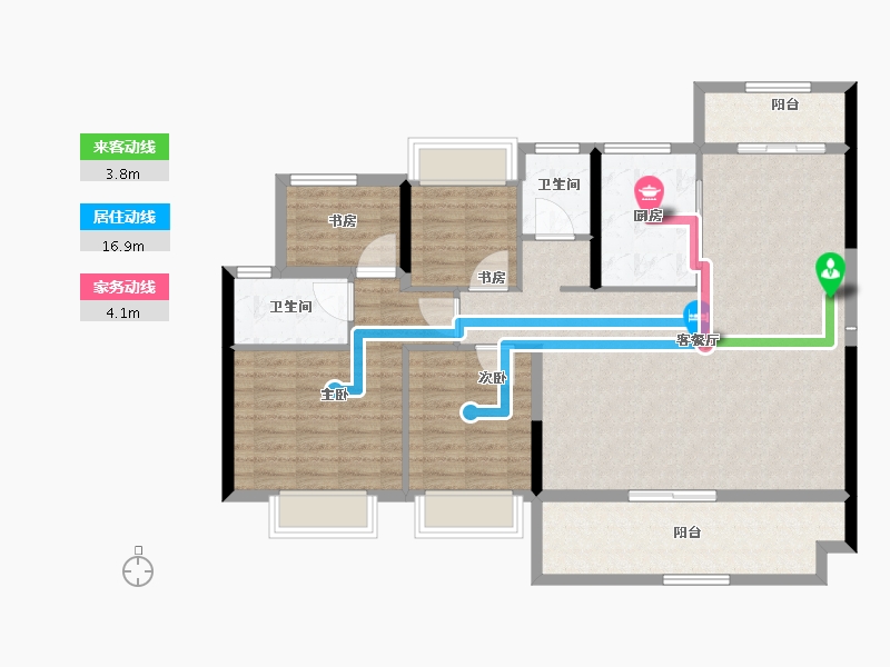 广东省-江门市-远洋·天成-110.39-户型库-动静线