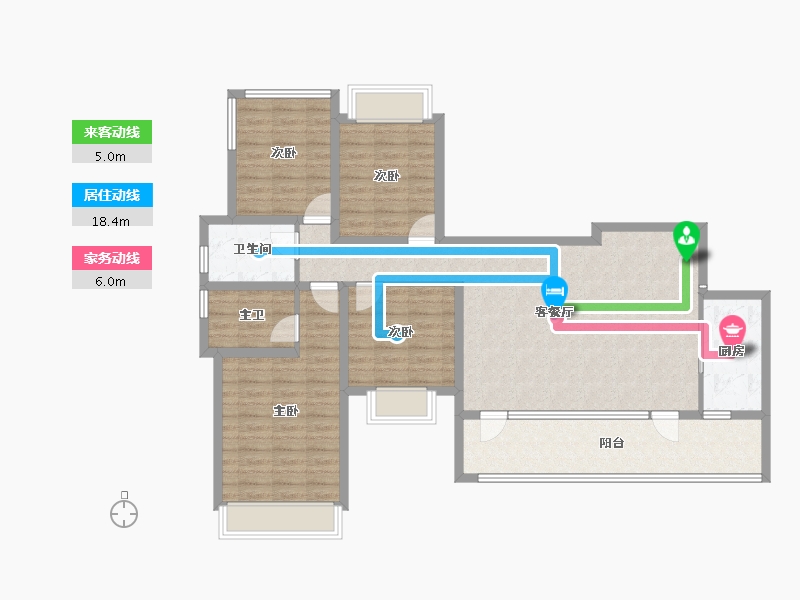 四川省-成都市-成都长虹天樾-110.69-户型库-动静线