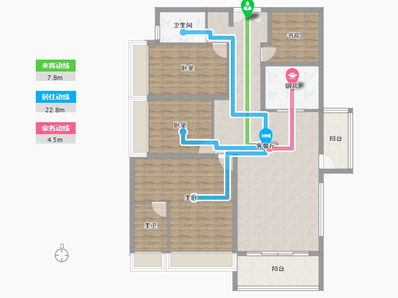 四川省-成都市-中港东湖壹号-129.40-户型库-动静线