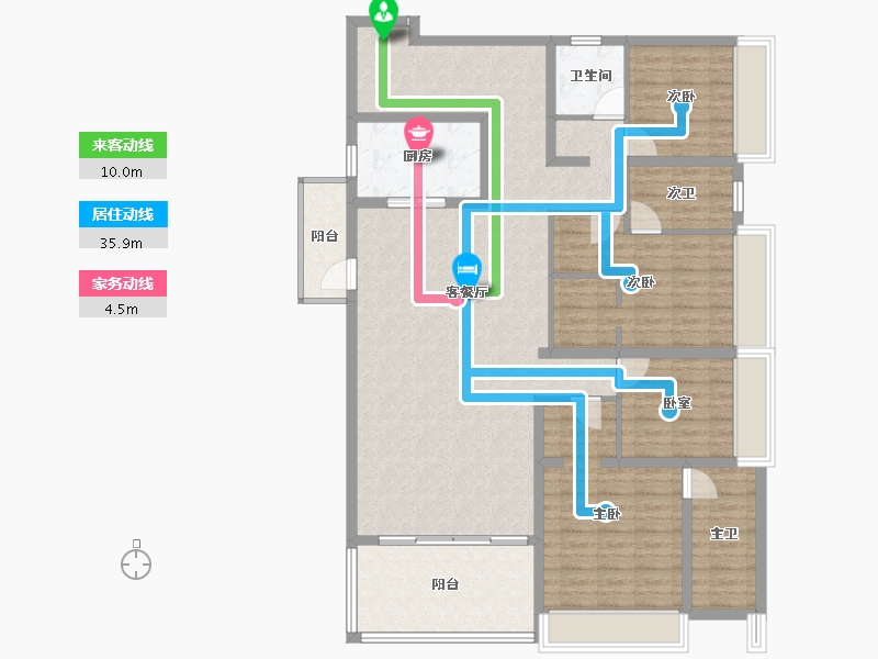 四川省-成都市-中港东湖壹号-139.45-户型库-动静线