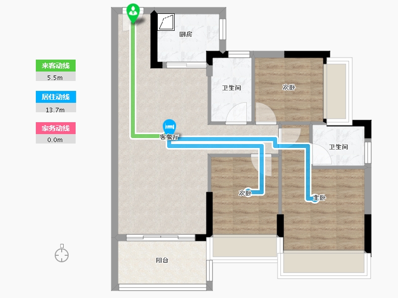 广东省-清远市-信业郡城-68.80-户型库-动静线