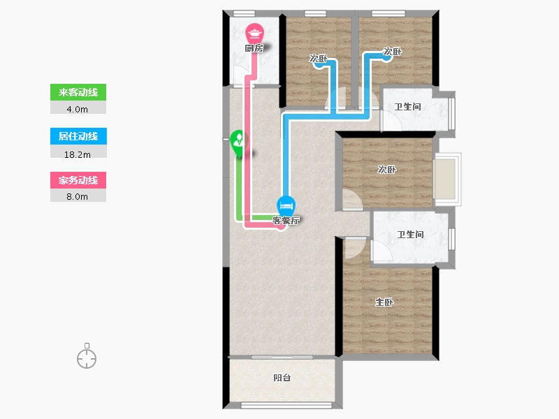 湖南省-郴州市-融华上品璟苑-98.34-户型库-动静线