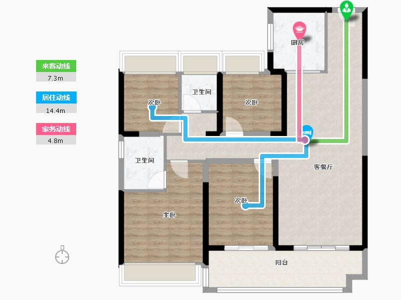 山西省-阳泉市-新基业·悦江壹号-108.10-户型库-动静线