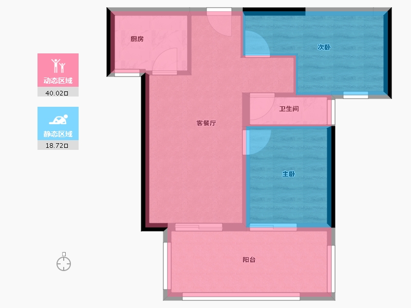 湖南省-郴州市-融华上品璟苑-52.29-户型库-动静分区