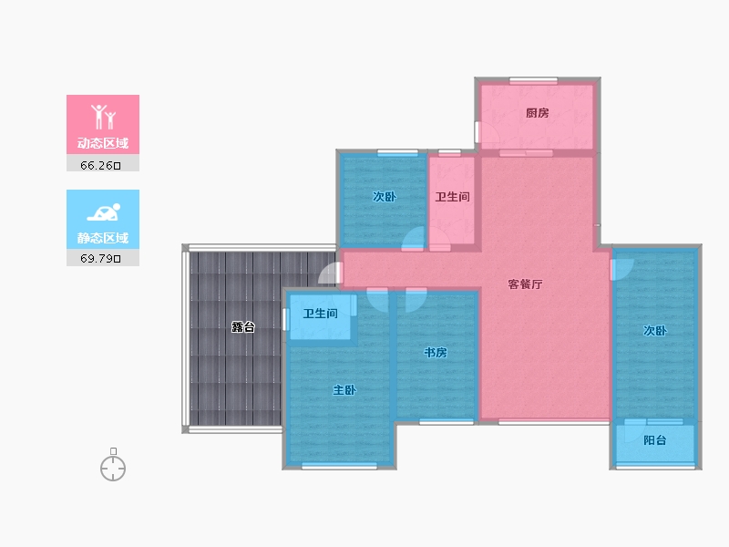 山东省-淄博市-鼎成御园-144.46-户型库-动静分区