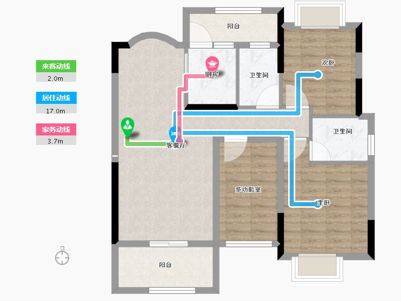 广东省-江门市-锦富·汇景湾-80.79-户型库-动静线