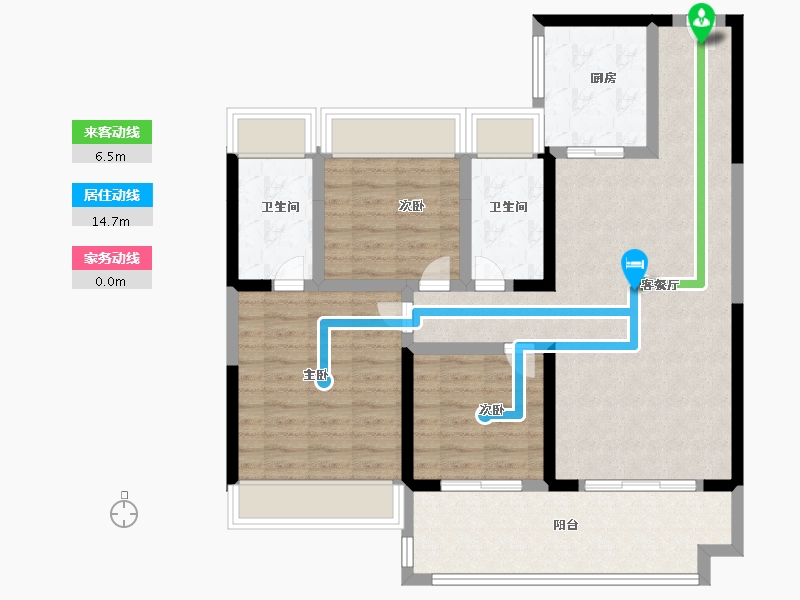 山西省-阳泉市-新基业·悦江壹号-94.04-户型库-动静线