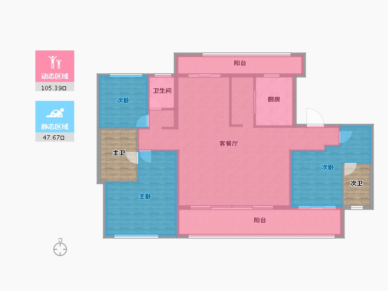 四川省-成都市-华发统建锦江首府-151.51-户型库-动静分区