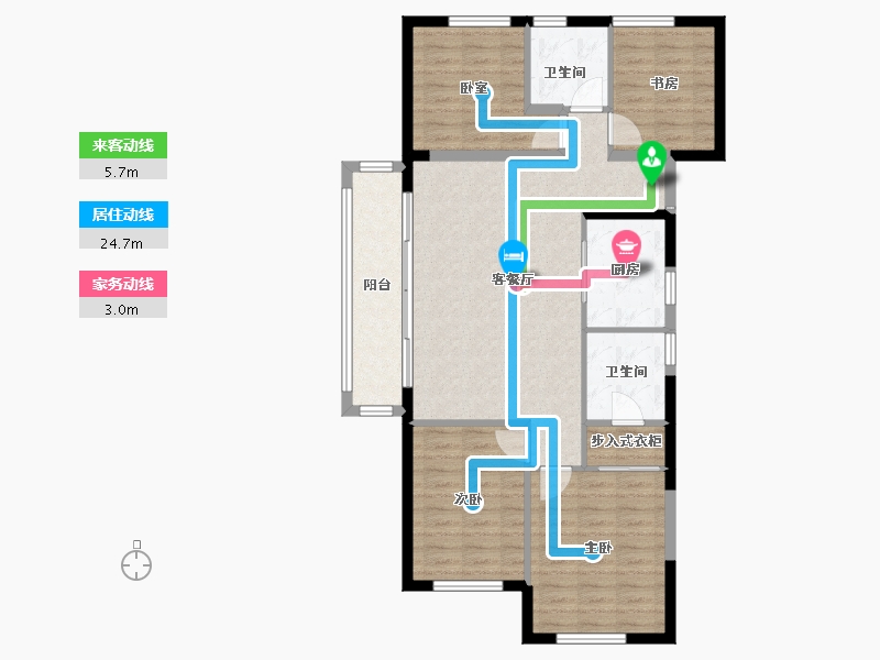 广西壮族自治区-柳州市-绿城杨柳郡-101.60-户型库-动静线