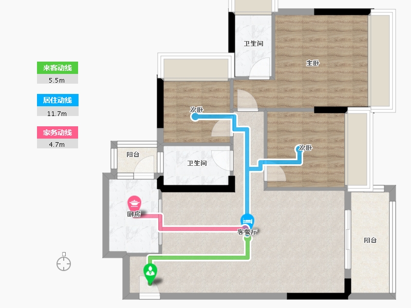 广东省-清远市-海港成天荷1号-83.12-户型库-动静线