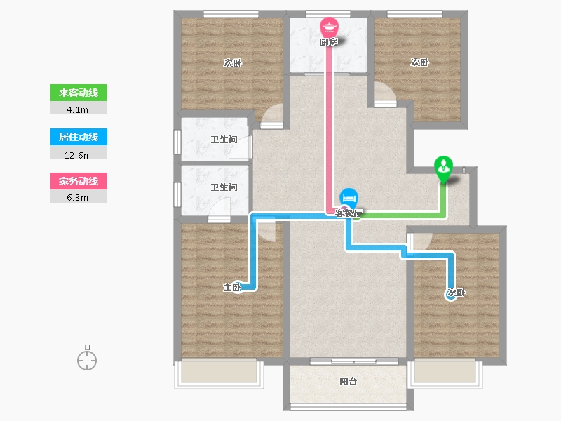 河南省-濮阳市-西湖学府-118.42-户型库-动静线