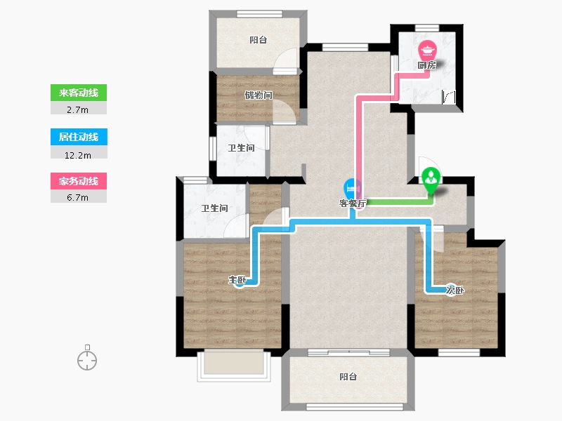 新疆维吾尔自治区-伊犁哈萨克自治州-上峰江南里-91.20-户型库-动静线