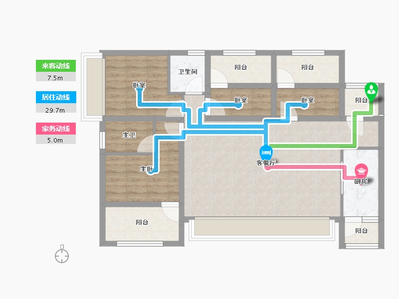 四川省-成都市-华熙528艺术村-87.38-户型库-动静线