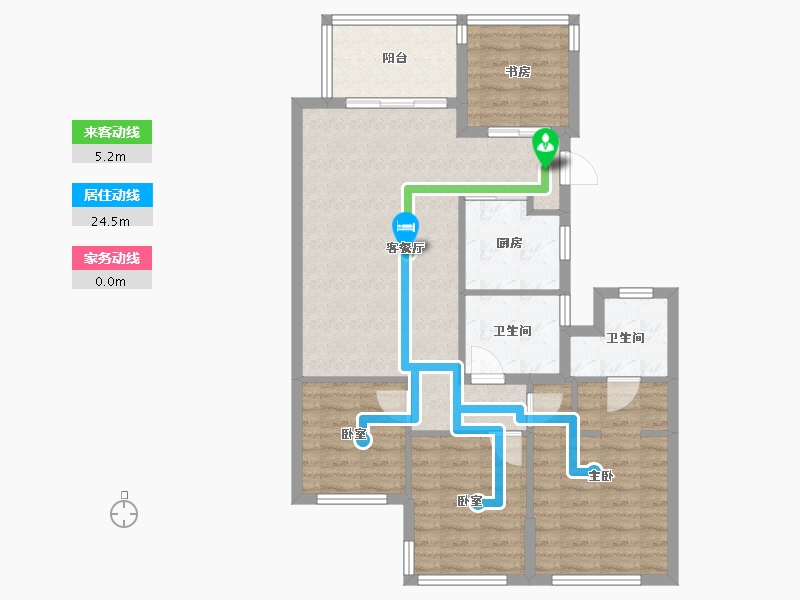 广西壮族自治区-柳州市-绿城杨柳郡-86.40-户型库-动静线