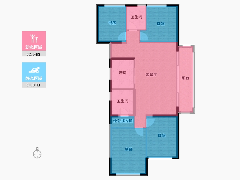 广西壮族自治区-柳州市-绿城杨柳郡-103.19-户型库-动静分区