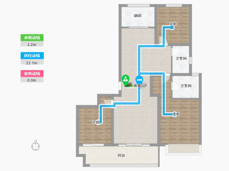 河南省-濮阳市-西湖学府-105.96-户型库-动静线