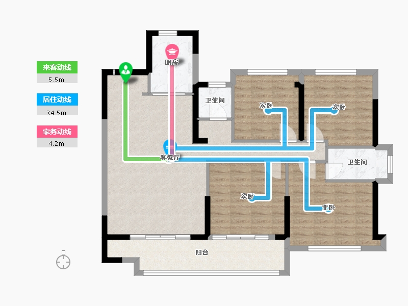 福建省-三明市-福建一建悦龙郡-101.60-户型库-动静线