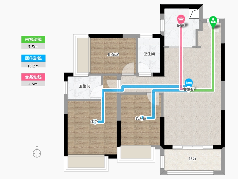 广东省-清远市-海伦湾-73.64-户型库-动静线