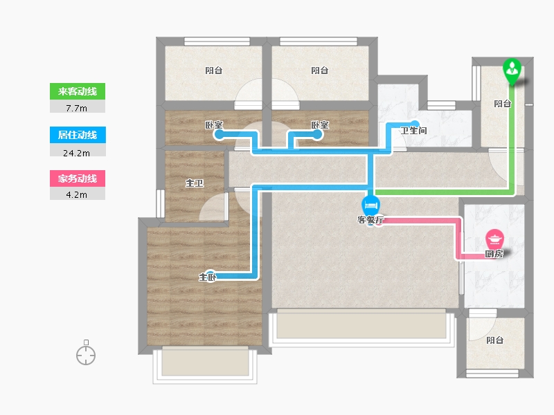 四川省-成都市-华熙528艺术村-72.48-户型库-动静线