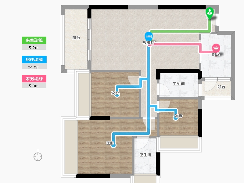 广东省-清远市-海港成天荷1号-81.88-户型库-动静线