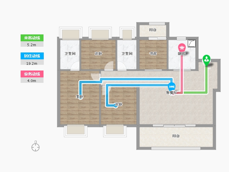 福建省-宁德市-建发书香府邸-101.85-户型库-动静线