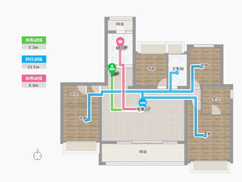 四川省-成都市-华熙528艺术村-114.25-户型库-动静线