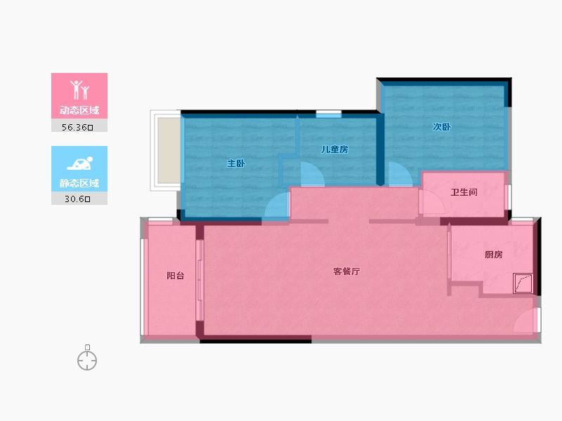 广东省-清远市-海伦湾-77.76-户型库-动静分区