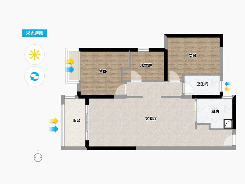 广东省-清远市-海伦湾-77.76-户型库-采光通风