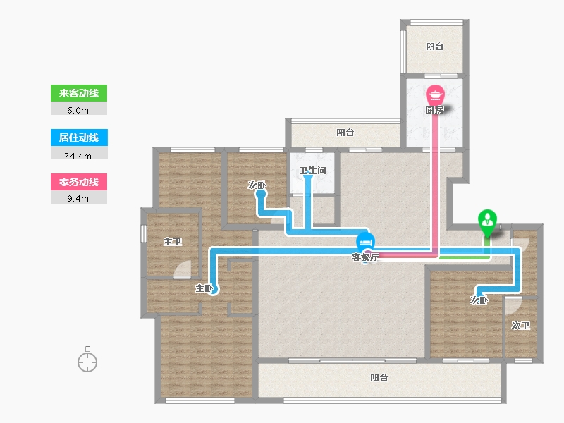 四川省-成都市-华发统建锦江首府-187.31-户型库-动静线