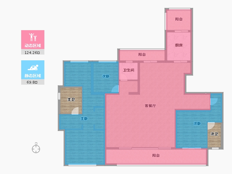 四川省-成都市-华发统建锦江首府-187.31-户型库-动静分区