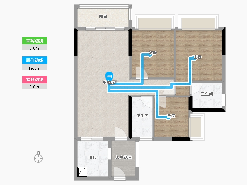 四川省-遂宁市-碧桂园凤栖台-84.00-户型库-动静线