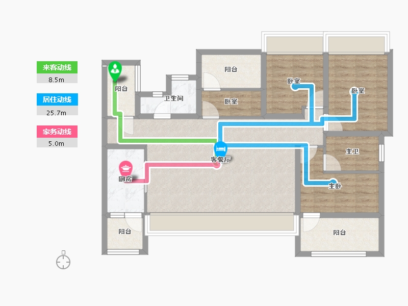 四川省-成都市-华熙528艺术村-91.89-户型库-动静线