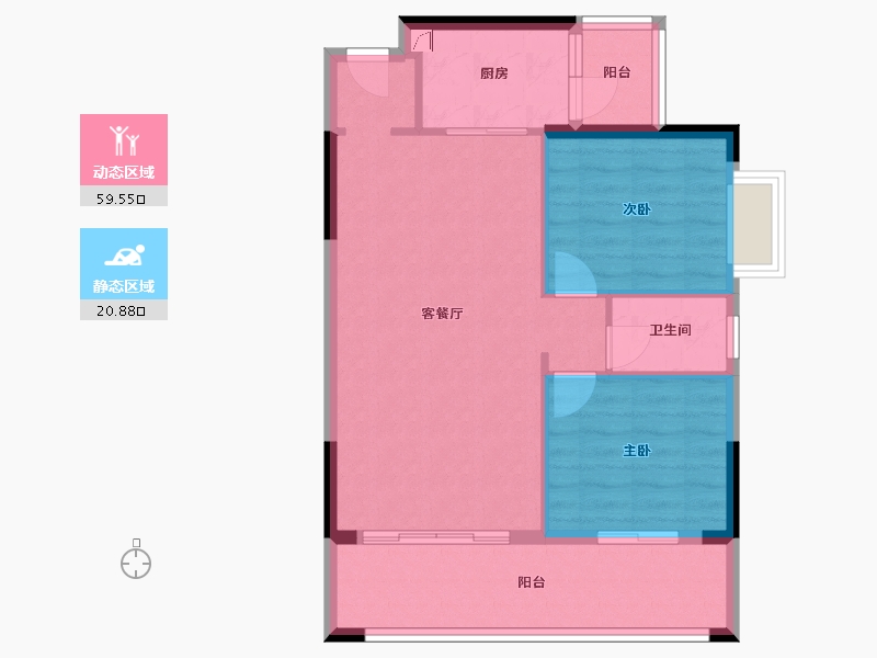 广东省-云浮市-东临国际-66.89-户型库-动静分区