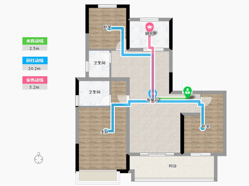 安徽省-阜阳市-海亮乐澜雍锦半岛-95.99-户型库-动静线