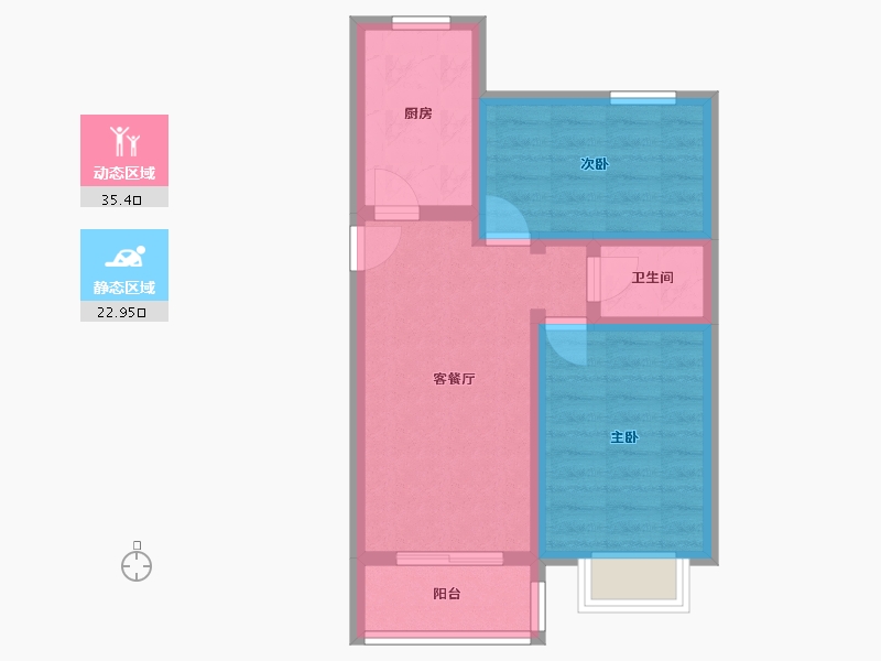 河北省-廊坊市-东滩小区-99.00-户型库-动静分区