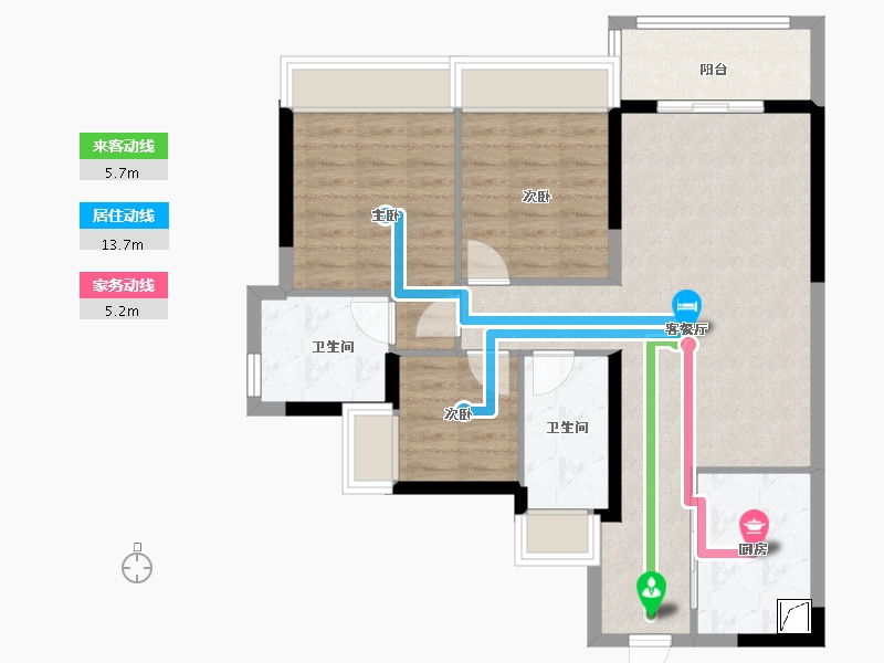 广东省-清远市-正寰·天和-82.40-户型库-动静线