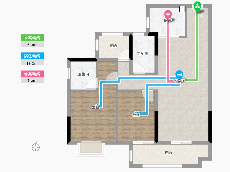 广东省-江门市-海伦堡·玖悦澜湾-81.25-户型库-动静线