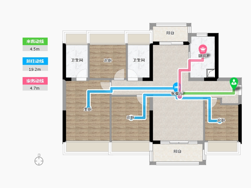 广东省-清远市-正寰·天和-97.11-户型库-动静线