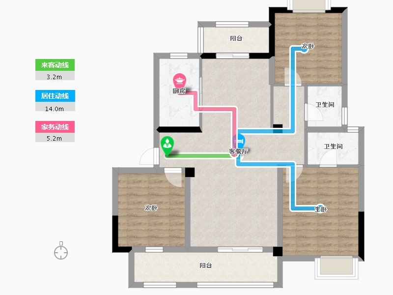 湖北省-武汉市-武汉中国健康谷-98.29-户型库-动静线