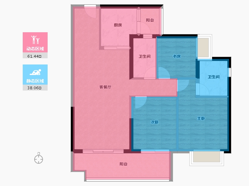 广东省-江门市-融创潭江首府-89.64-户型库-动静分区