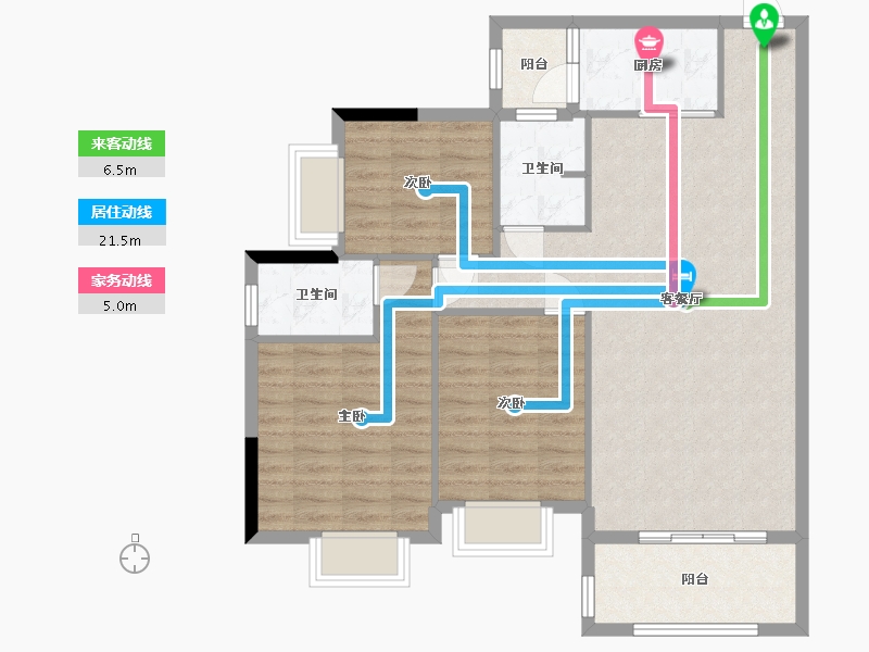 广东省-河源市-盈美花园-98.89-户型库-动静线